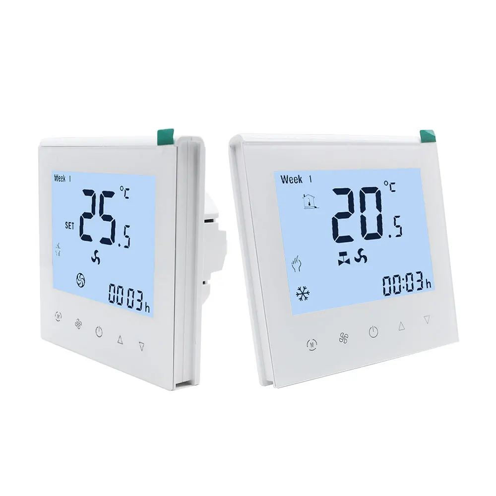 WF11 OEM ODM Customized Fan Coil Unit Wifi Programmable 2 Pipe 4 Pipe Smart Thermostat For Room