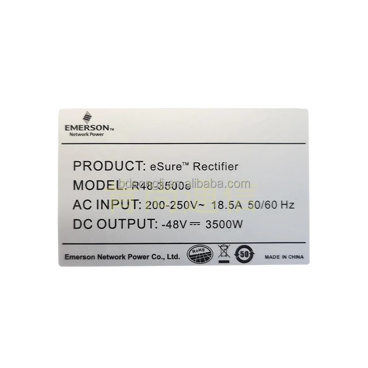 Emerson r48-3500e vertiv выпрямительный модуль 48v 2000 w питания для телекоммуникационного