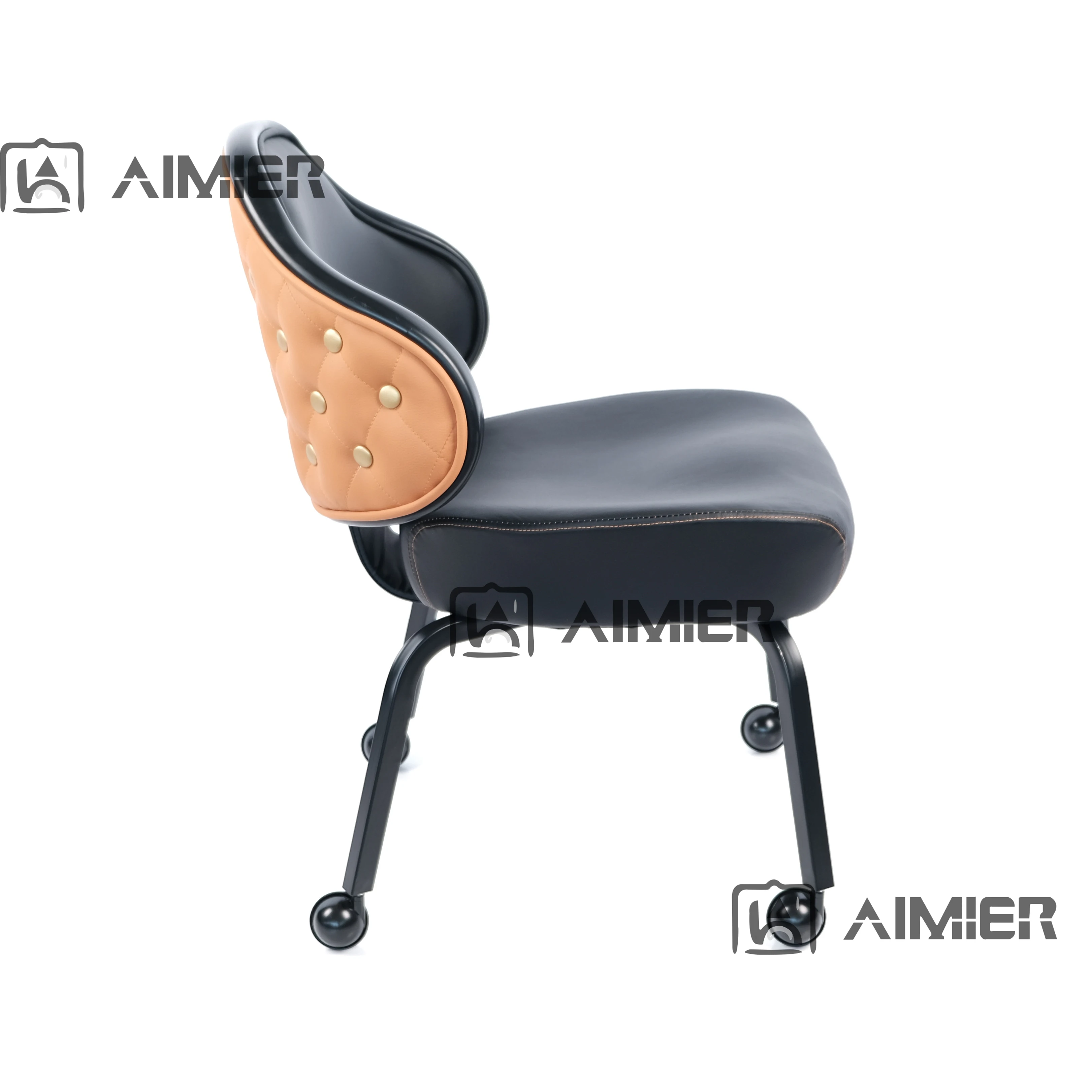 Custom Suppliers Casino Chairs Modern Style Height Adjustable Swivel Thick Black Leather Chairs For Slot
