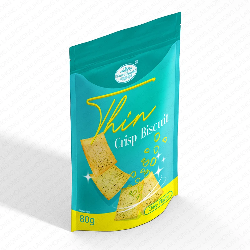 OEM salty biscuit cracker Casual snacks halal seaweed thin biscuits