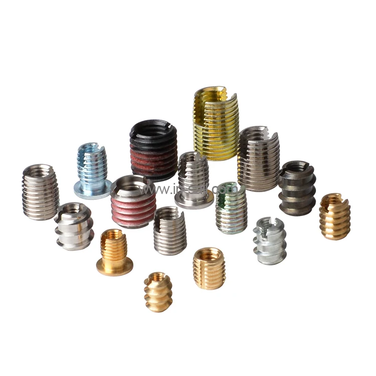 Type 302 self-tapping screw threaded insert, stainless steel carbon steel galvanized threaded bushing slotted nut