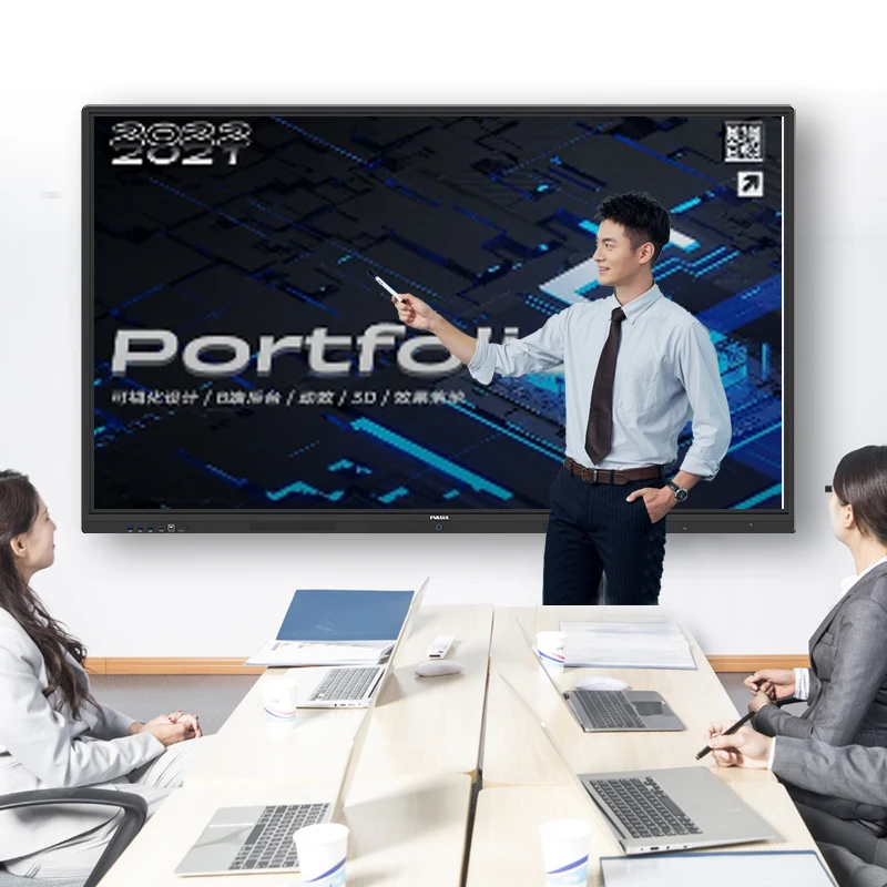 Factory Outlet 55 Inch Single System Infrared Touch Screen Interactive Board With OPS Motherboard Meeting Whiteboard