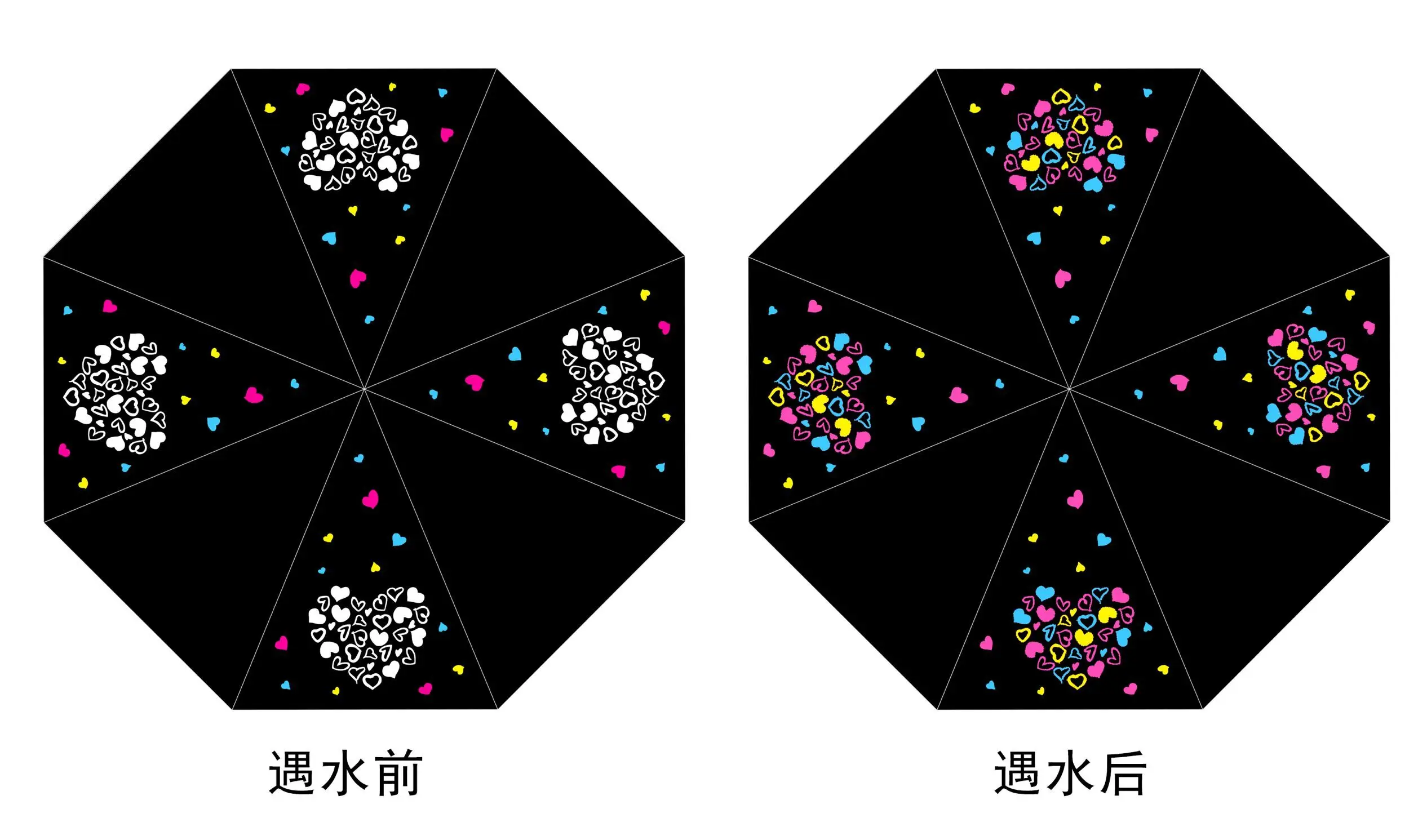 Новые изобретения, индивидуальный логотип, изменение цвета, автоматический открытый 3 складной зонтик