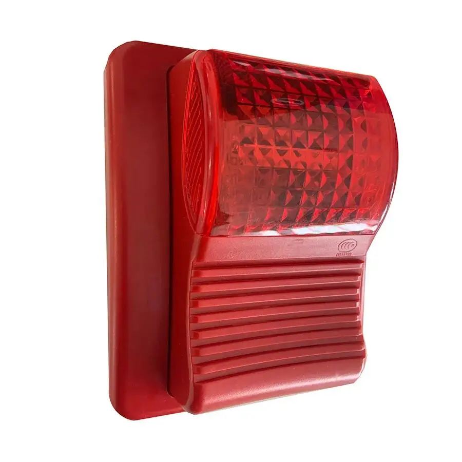 Wall Mounted Red 24vdc Fire Alarm Sounder Strobe For Household Building