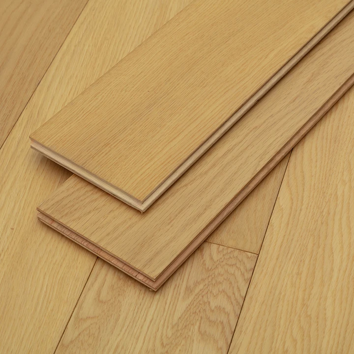 unfinished french  white oak engineered wood click flooring for Home floor