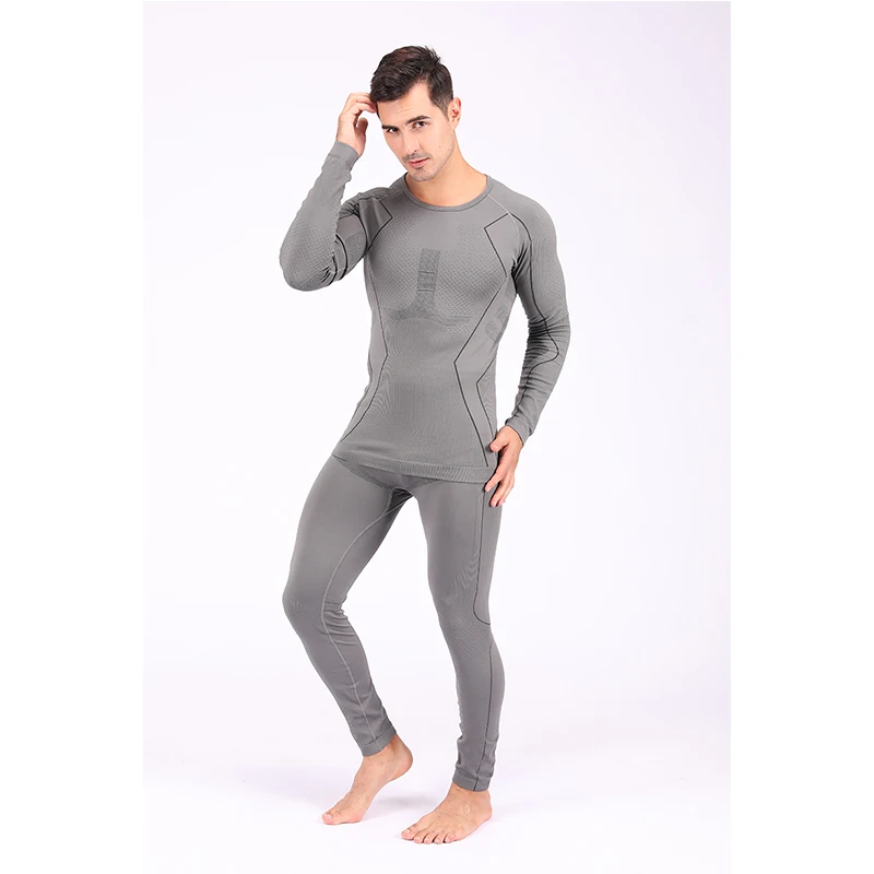 Seamless Thermal Underwear Set Long Sleeve and Pants Best Selling Men's Ultra Soft Thermal Underwear Sets Standard Winter