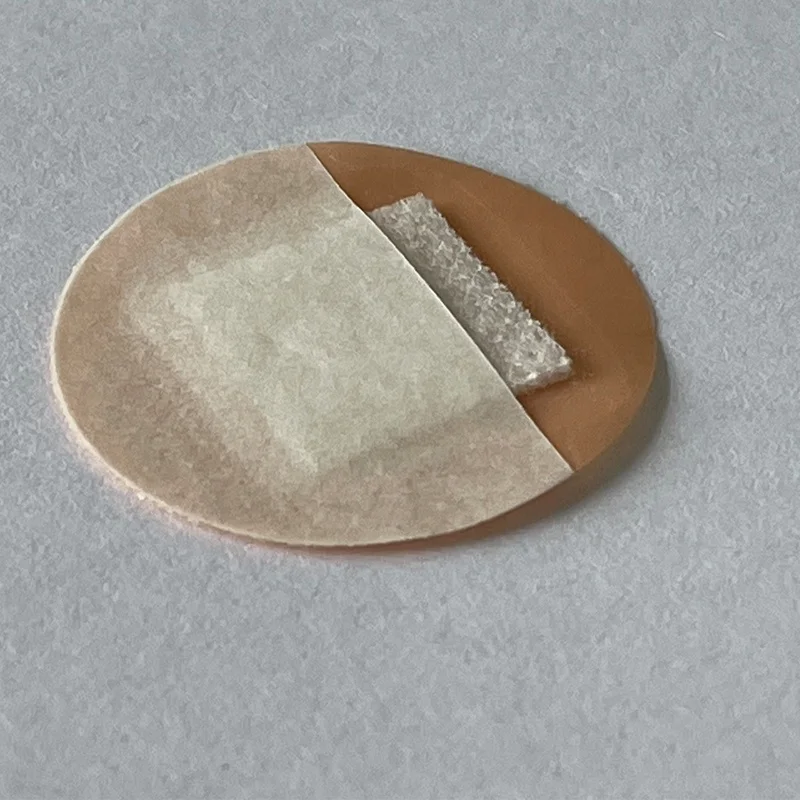 ISO13485 First bandaid Wound care round wound plaster 100  wound fabric plaster size 2.2cm individual pack customized printing