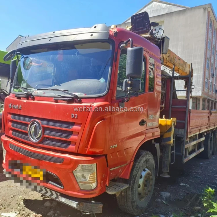 Used 2018 Year 10 Ton 4-section Arm Container 5.6m Lifting Machinery and Equipment Truck Mounted Crane