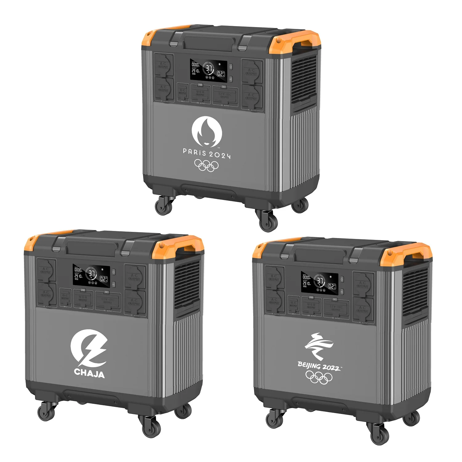 2024 Popular Outdoor Portable Power Station 3000w 1200w UPS Solar Panel 600w 200w Generator AC DC USB Wireless Charging