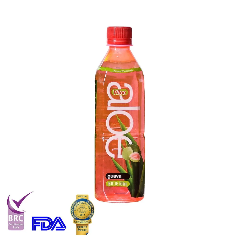 Viloe Healthy Mango Pomegranate Fruit Flavored Aloe Vera Soft Drink with Pulp