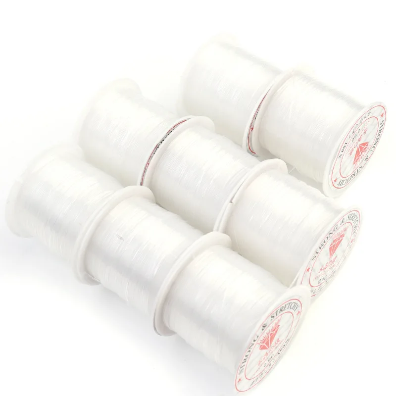 0.2-0.6mm Fishing Line Beads Wire Clear No Stretch Nylon Beaded Thread Cord Crystal Rope DIY For Jewelry Making Supply Wholesale