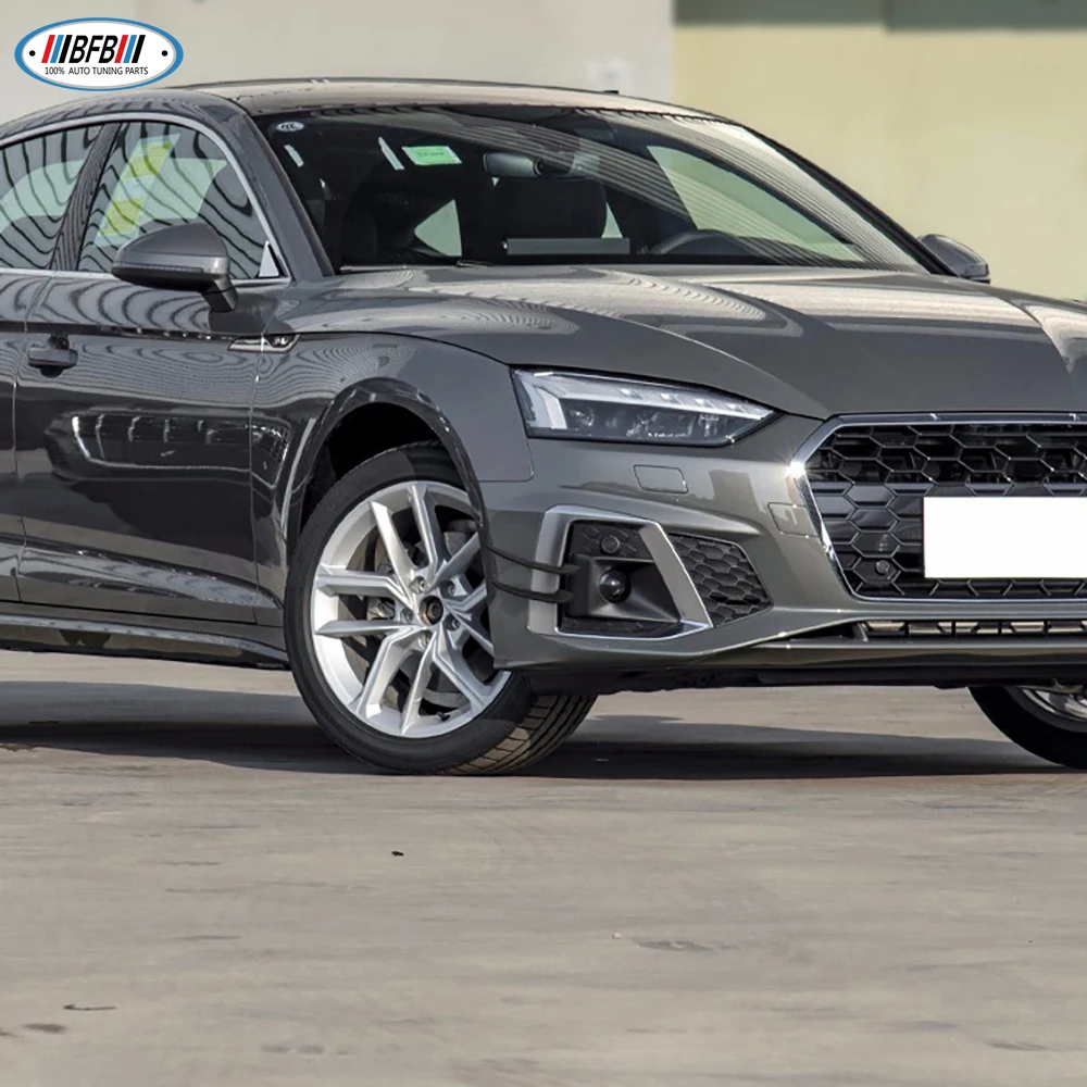 Отделка переднего бампера из сухого углеродного волокна для Audi A5 S5 2023 + обшивки кузова автомобиля
