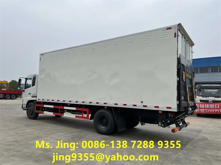 DONGFENG KR 6 Wheels 10T 12T 15T Dry Cargo Box Truck Van For Sale in Cameroon
