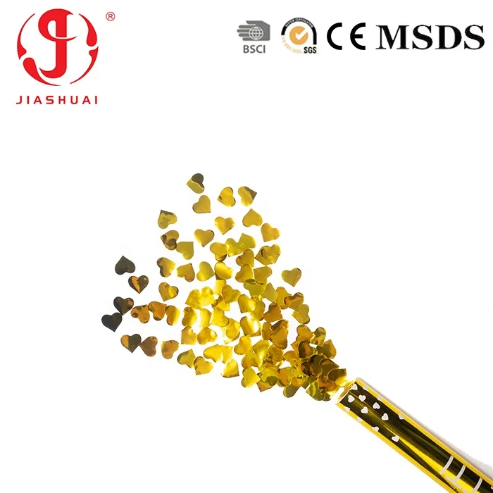 Factory Price Rose Gold Party Popper Eco-friendly Wedding Confetti Cannon Custom Colors