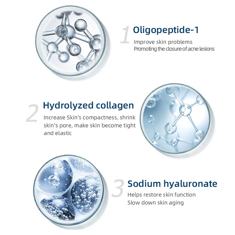 Hot Selling Face Serum Oligopeptide-1 Acne Treatment Serum Anti-Wrinkle Repair Liquid Face Freeze-Dried Powder