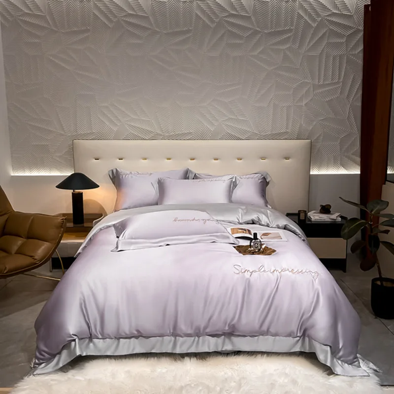 2022 Newest 100% Tencel Fiber Lyocell Luxury Bedding set Duvet Cover Set