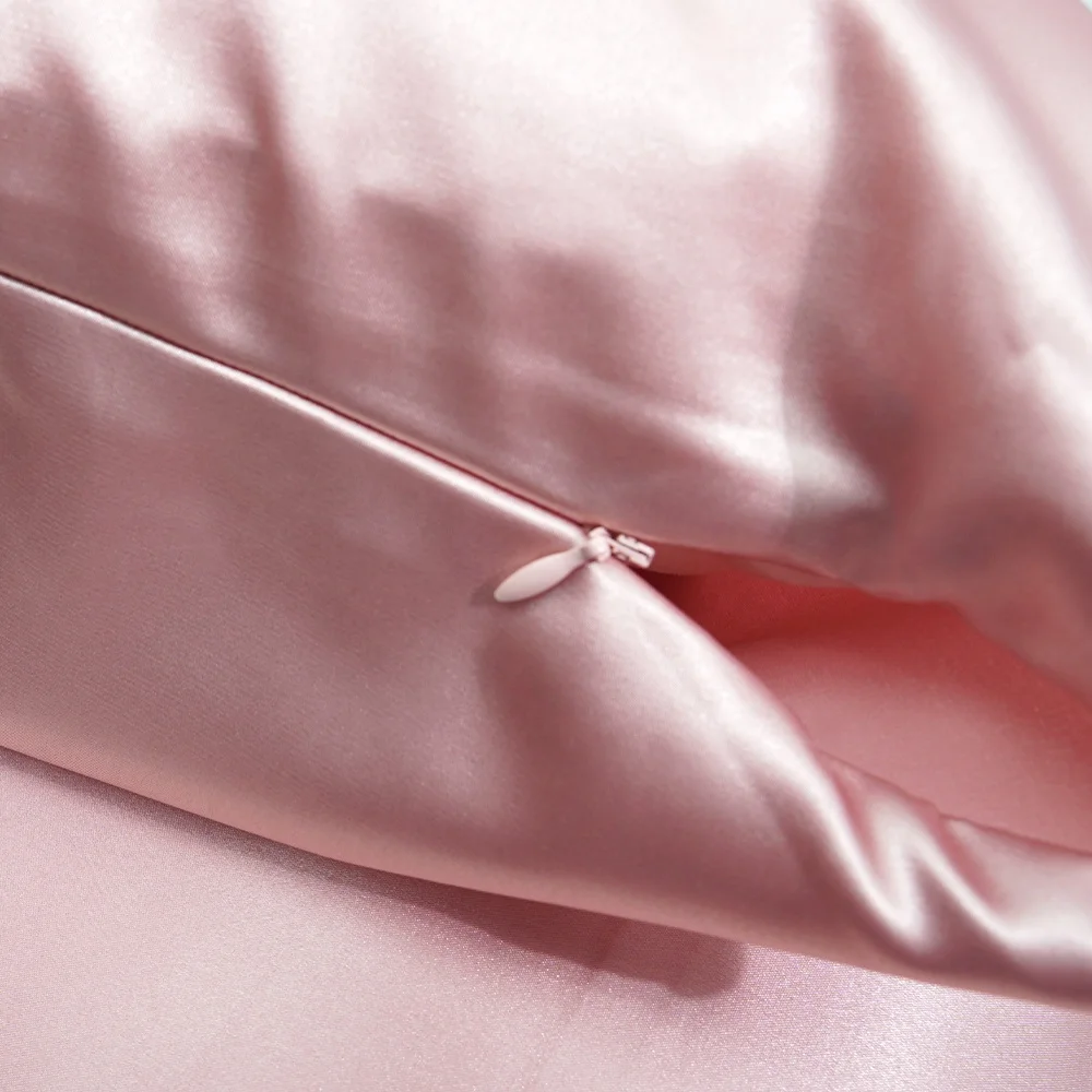 Smooth Luxury Imitated Silk Satin Pillowcase With Envelope Closure For Sleeping