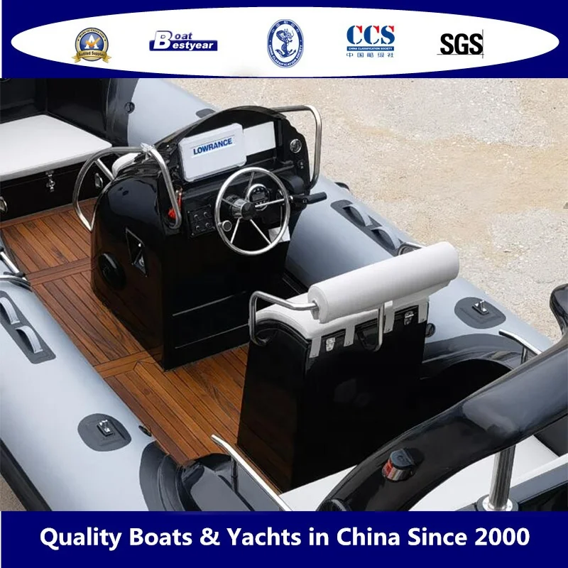 Bestyear 5.8m Rigid Hull Inflatable Boat with Hypalon or PVC Tube
