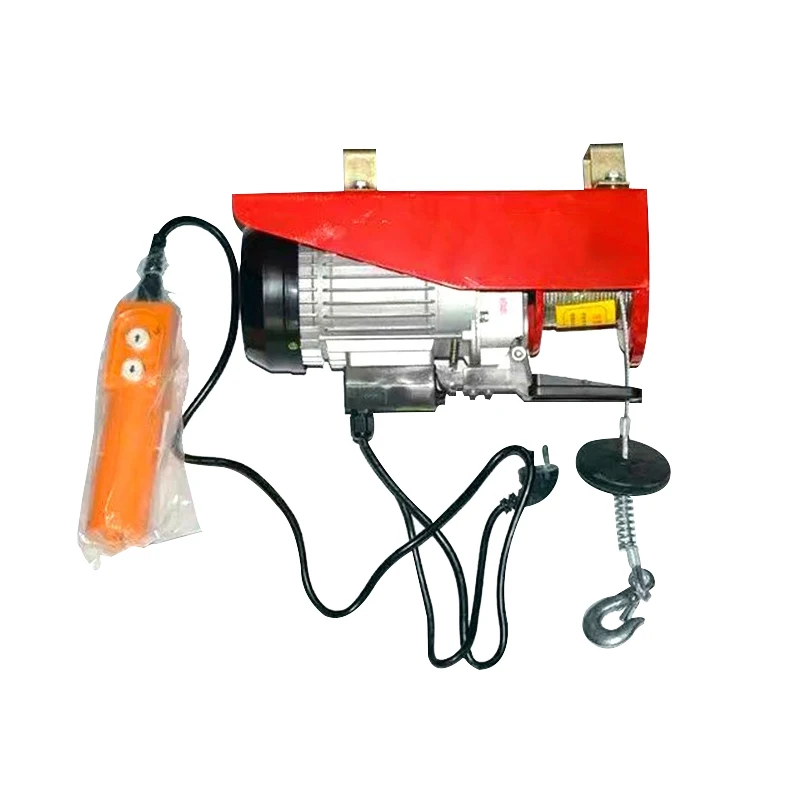 Pa type mini electric wire rope hoist 200kg 800kg 500kg pa200 pa1200 mini electric wire rope lifting hoist 220v