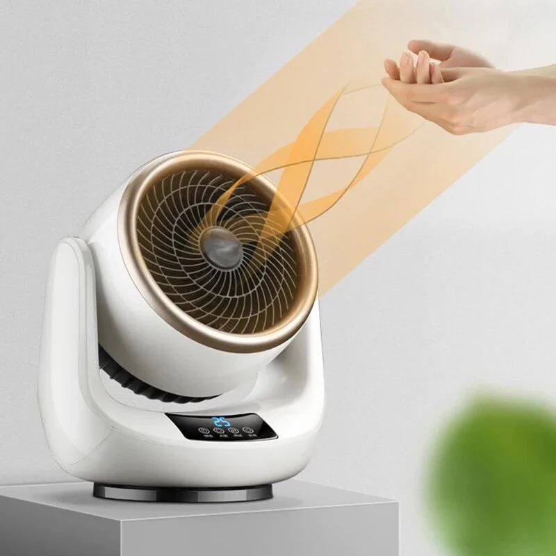 2 In 1 Remote Timing High Power Fast Heating Wire Space Air Hot Smart Home Heater With Head Shaking Display For Room Desk Winter