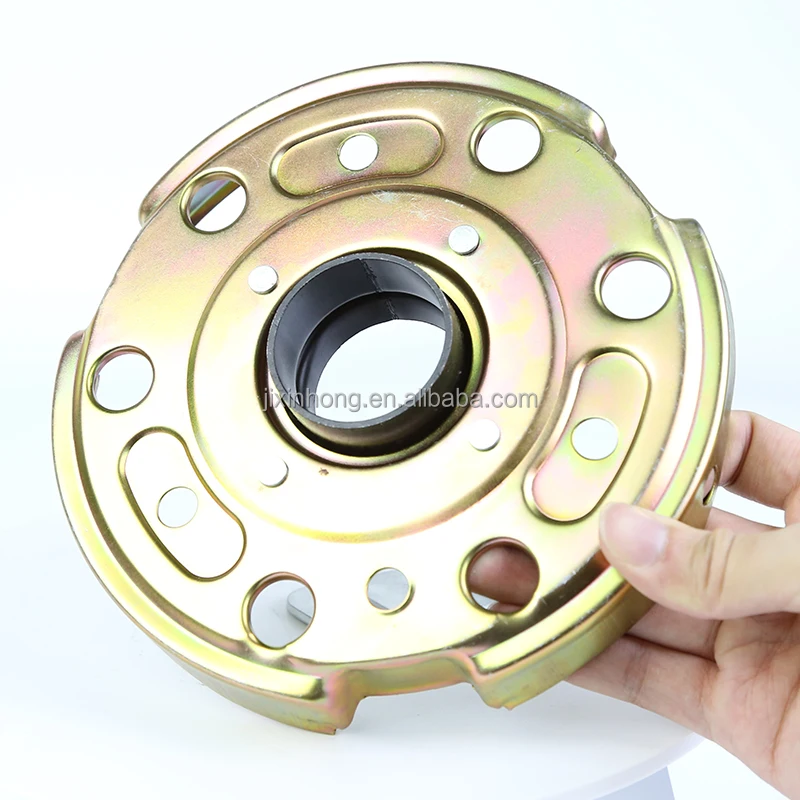 Оптовая продажа сборка дверных затворов гальваническое покрытие желтого шкива шкив маховика 180 мм