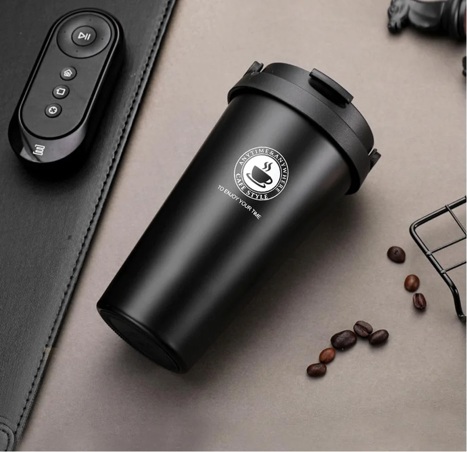  16oz 2019 оптовая продажа многоразовые с вакуумной изоляцией из нержавеющей стали металлическая кружка чашка индивидуальный логотип фляга молока кофейная