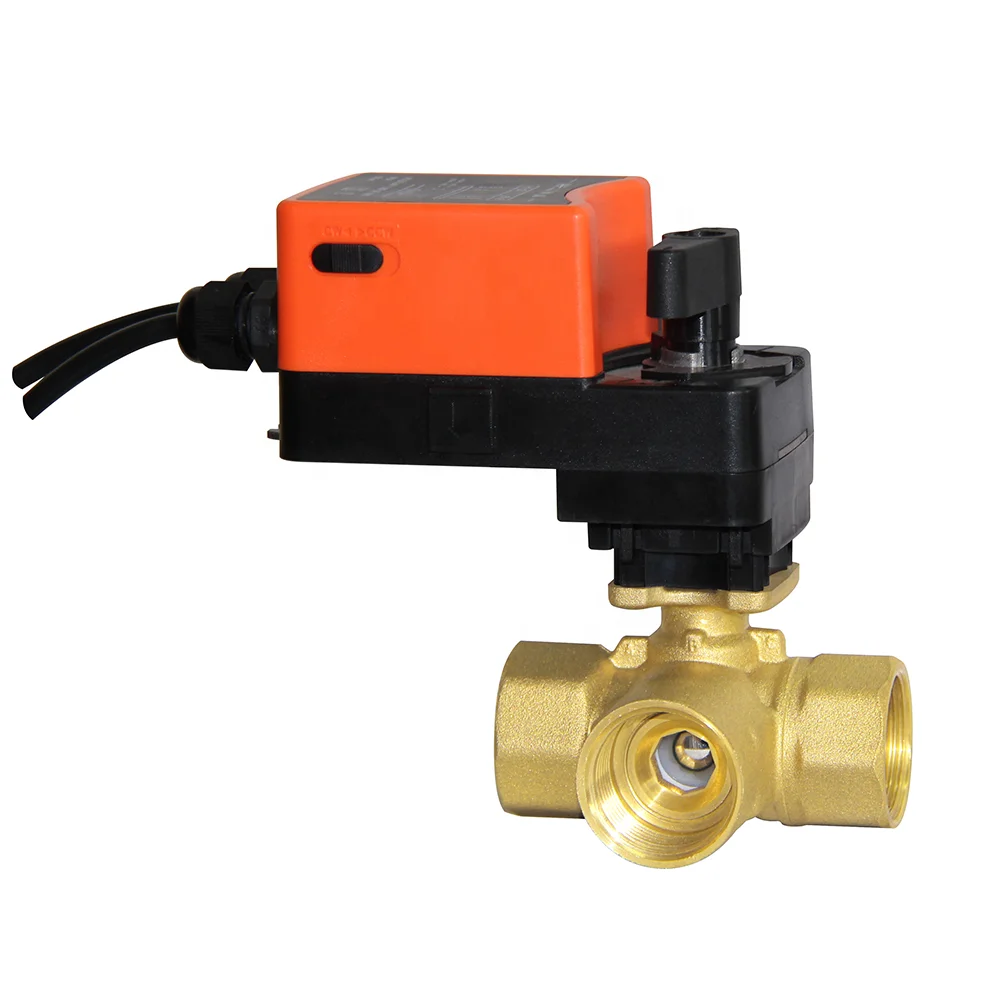 Air Conditioner Programmable Automatic Water Control Exhaust Motor Motorized Ball Valve