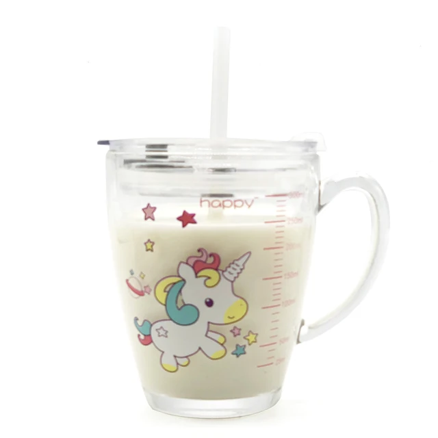 
graduated cartoon milk coffee manufacturers cute japanese crystal glass cup 