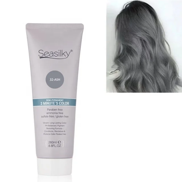 Semi-permanent Hair Color Conditioner Color Shine Used to Maintain Ash Hair Color