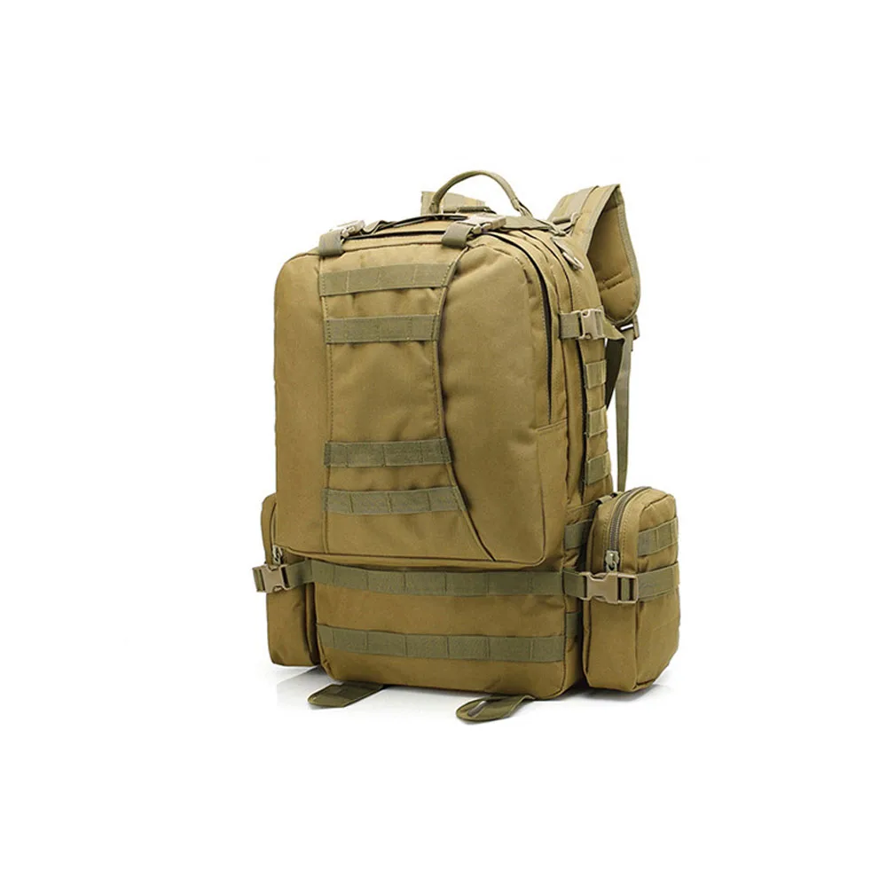 55L Tactical Molle system backpack with Built-up 3 MOLLE Bags Rucksacks for Travelling  Hunting Fishing Camping Hiking