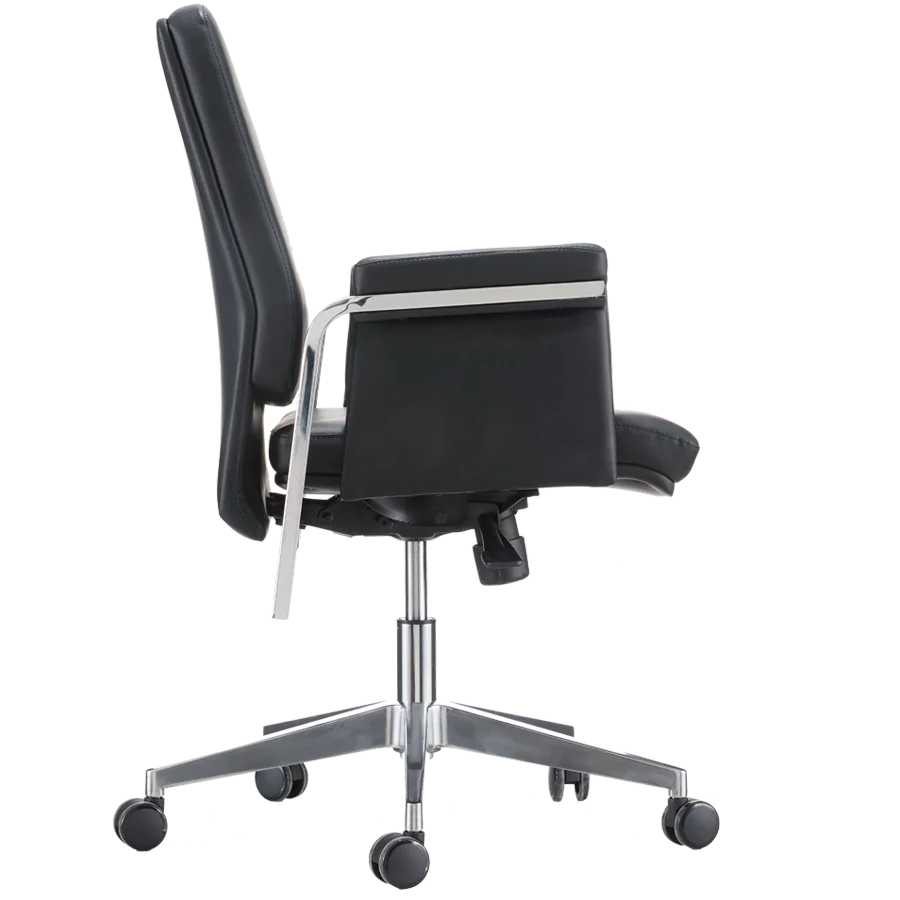 Luxury 350 Aluminum Alloy Chassis 360 Degree Swivel Genuine Leather Executive Gaming Chair Revolving Feature PU Office Chair