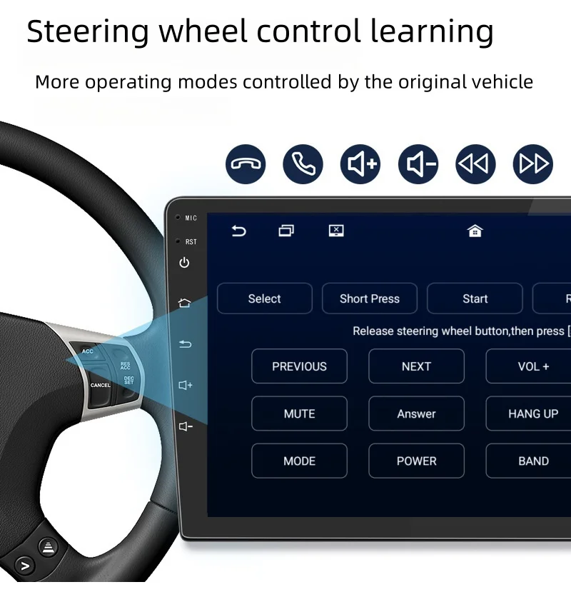 9' Gps Navigator Head Unit Android Multimedia Carplay Touch Screen Car Radio Player With Bluetooth For Universal  car