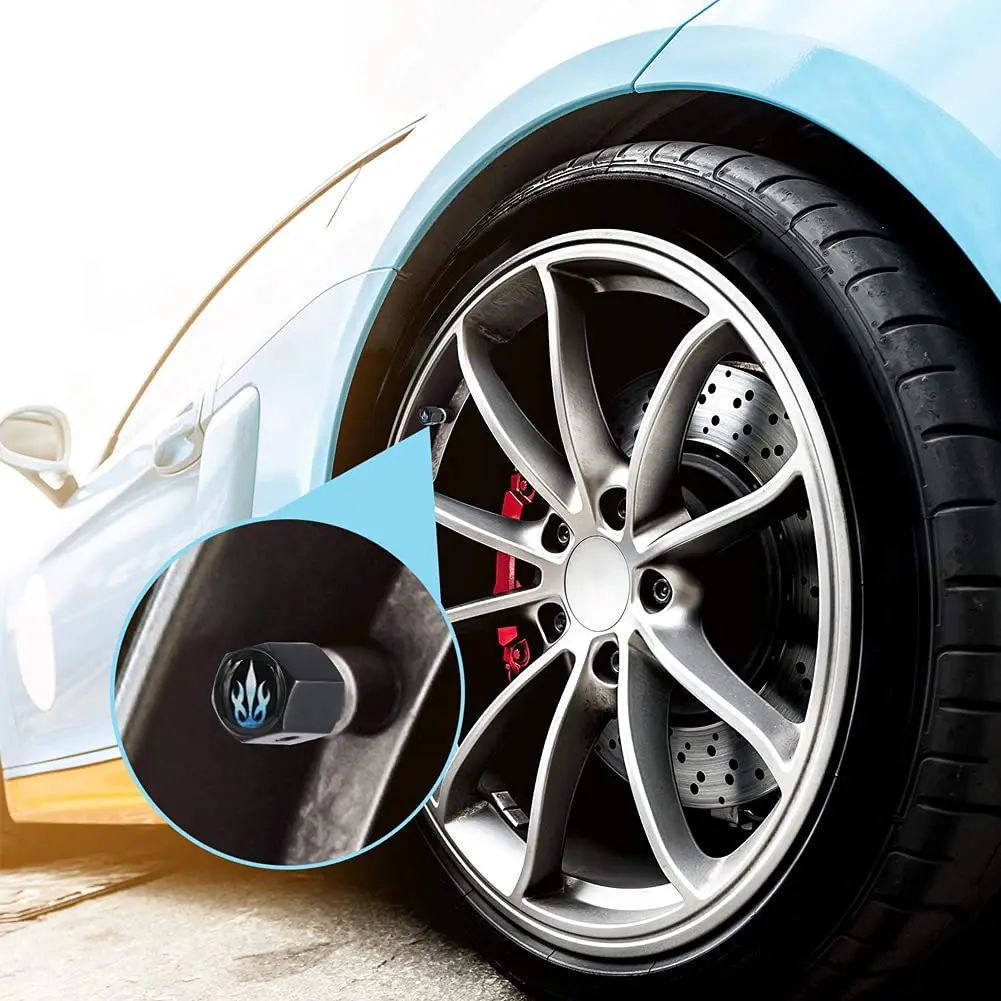 Tire Valve Dust Cover with high quality Car Tire Valve Dust Cover Tire Skin Buckle Valve Core Keychain