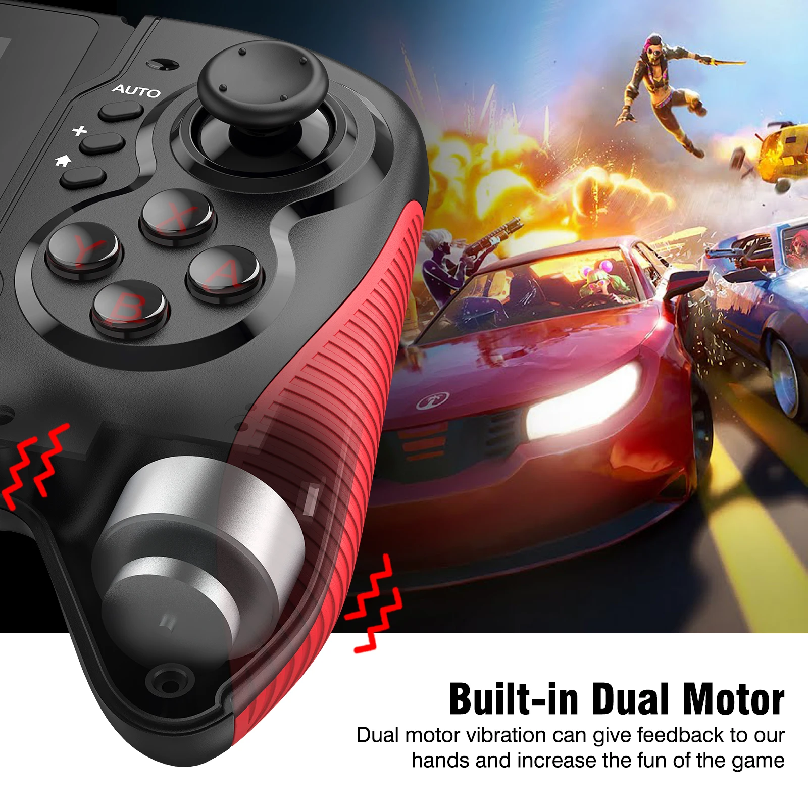 For Nintendo Switch Gamepad Controller Built-in 6-Axis Gyro Design Handheld Grip Double Motor Vibration For Switch Joy Game Pad