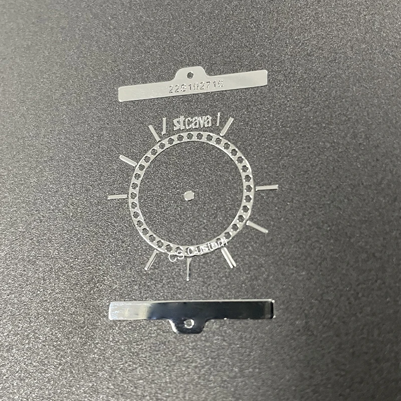 CS Custom Self Adhesive Metal Letters Label Sticker Painted Gold Color Foil Sticker Maker Private Logo Label for watch dial