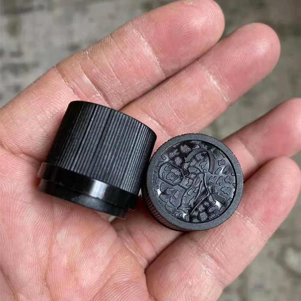 18mm black / white childproof & tamperproof CRC&TE plastic Euro dropper cap , essential oil bottle closures with orifice reducer