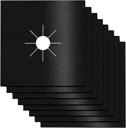 Pack of 1-4 pieces hot sale gas stove protector gas range protector cover 27*27cm*0.12mm*15g