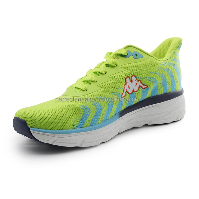Breathable Mesh Fabric Light Color Cushion Soft Sole Customized Running Shoes Anti Slip Sole Designer Running Sneakers Supplier