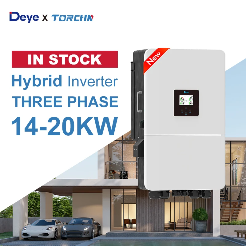 Гибридный солнечный инвертор Deye Sun-20k-sg05lp3-eu-sm2 20 кВт 230 В 400 3 фазы низкое напряжение батарея Lifepo4 для домашнего хранения энергии