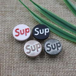 Factory wholesale fashion design custom logo jeans buttons for pants