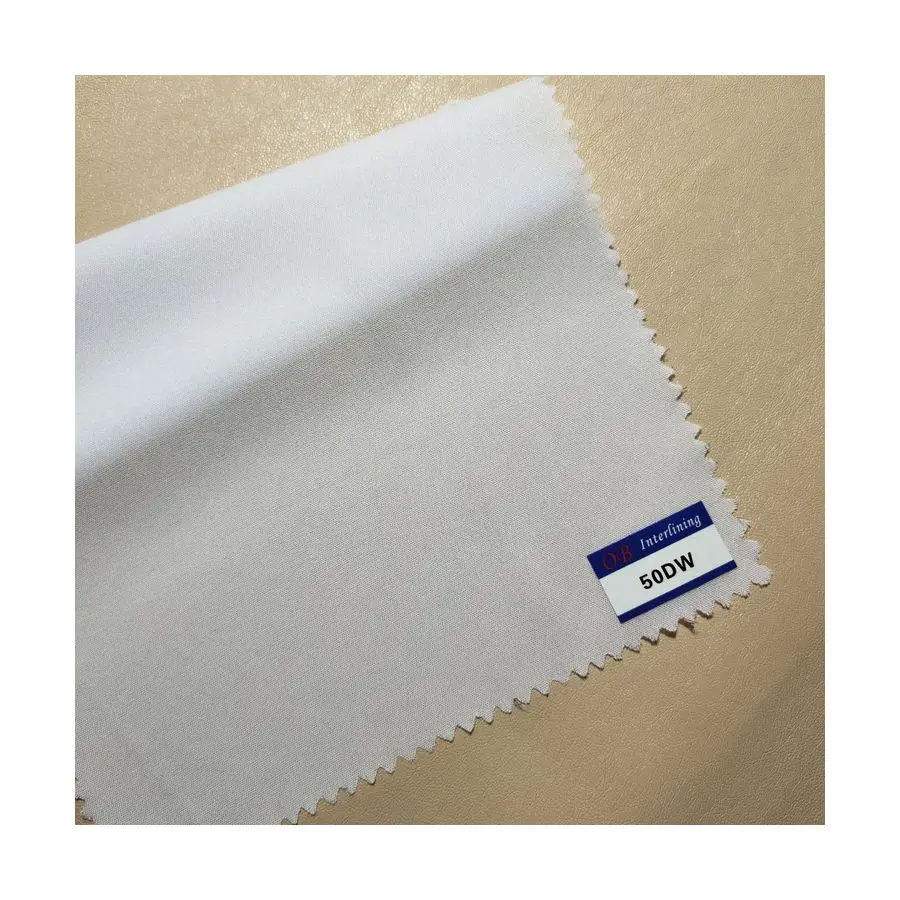Manufacturer Supplier 50D woven interlining 100% polyester for promotion