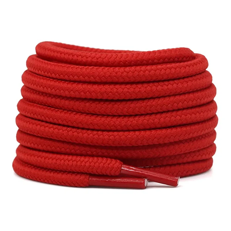 Yrunfeety Shoe Laces Custom 60-180CM Round Rope Shoelaces 5MM Shoe Strings Polyester Sport Shoelaces for Athletic Laces Shoes