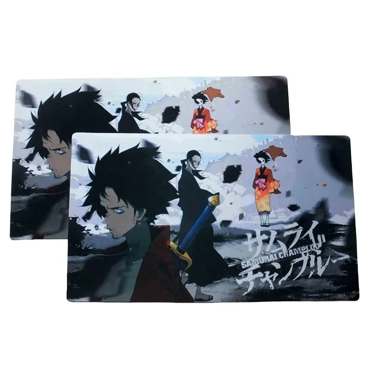 custom printing non slip soft smooth fabric top OEM printing rubber desk pad working mat change mat