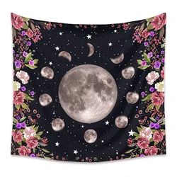 Moon Phase Wall Hanging Tapestry For Home Decor Bedroom Wall Background Tapestry