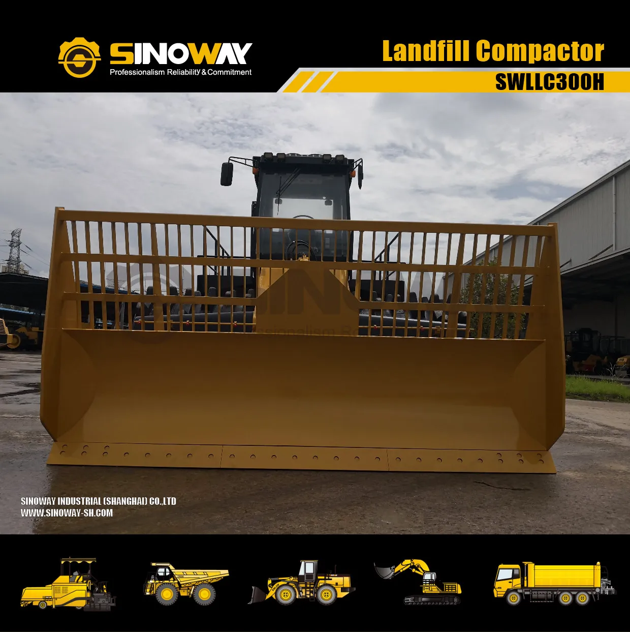 Yutong 23 ton Double Drum Landfill Compactor for Sale