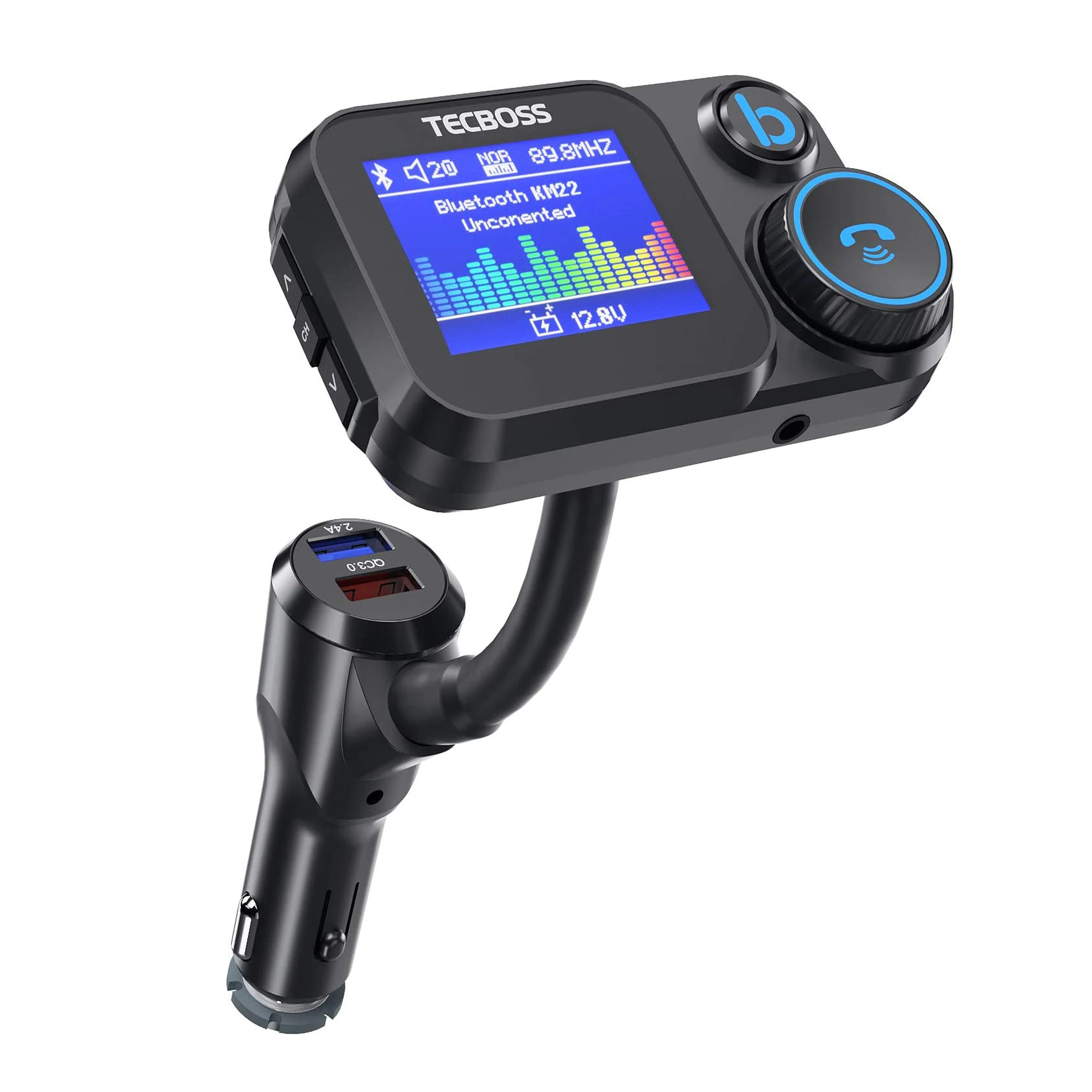 
New Arrival Wireless Handsfree Car Phone Charger Car Mp3 Player Bluetooth Car Kit 