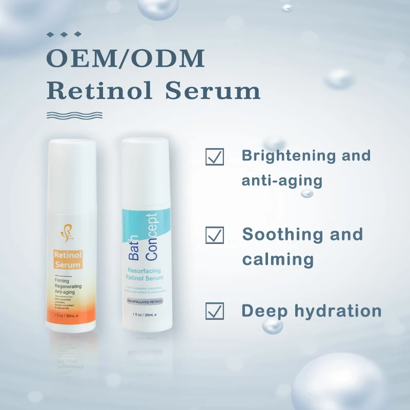 OEM Facial Post-Acne Marks Retinol Serum Brightening Hyaluronic Acid Collagen Brightening Facial Repair face cream & lotion