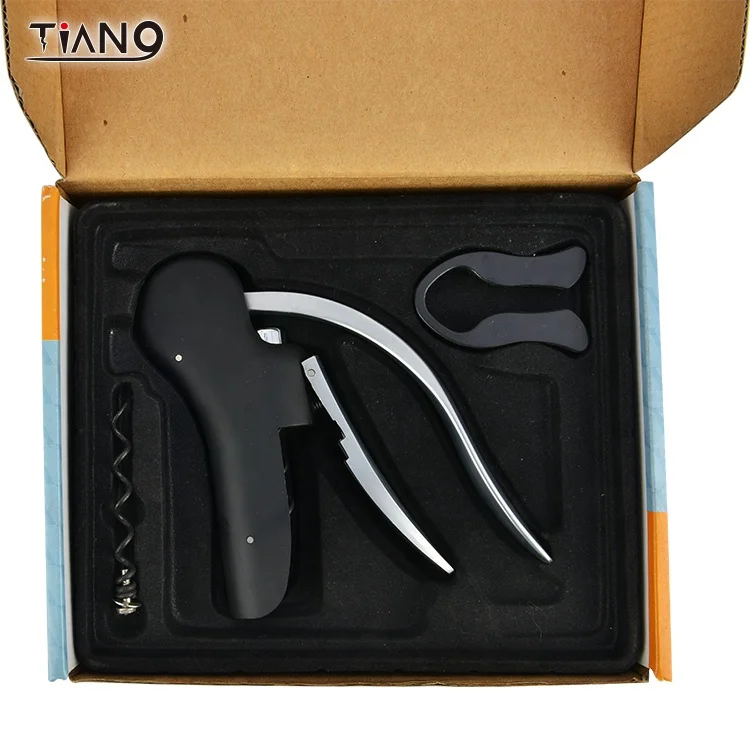 Promotional Lever Corkscrew Rabbit Wine Opener Gift Set, Prevmium Wine Opener Set