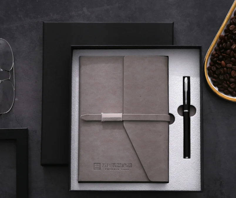 2023 Diary Notebook Gift Luxury High Quality A5 200 Sheets Notebook Set Custom Logo Notebook With Pen Planner Printing