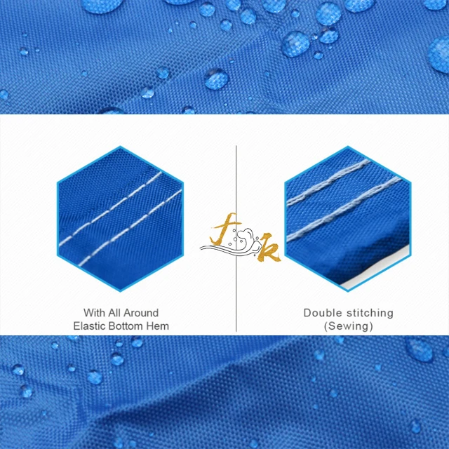 Universal boat cover 600D Polyester Waterproof blue boat cover V-type waterproof fabric UV resistant boat cover
